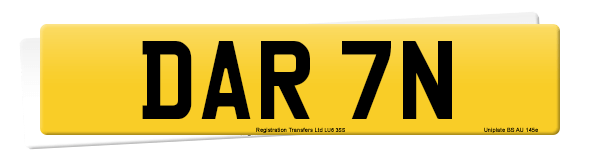Registration number DAR 7N
